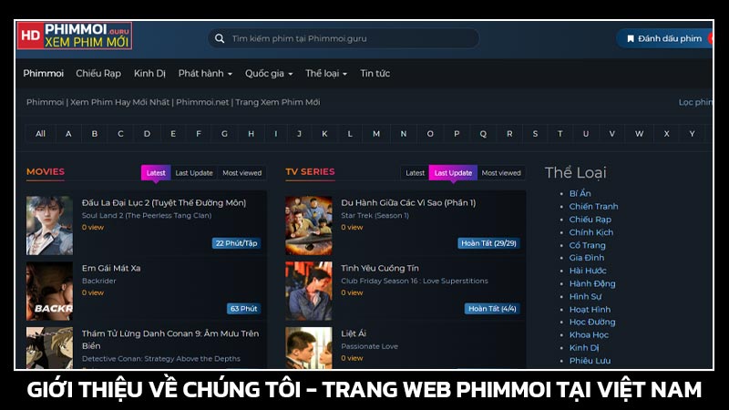 Giới thiệu về chúng tôi - Trang web phimmoi tại Việt Nam